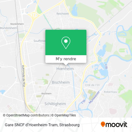 Gare SNCF d'Hoenheim-Tram plan