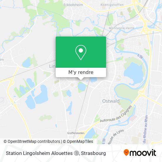 Station Lingolsheim Alouettes Ⓑ plan