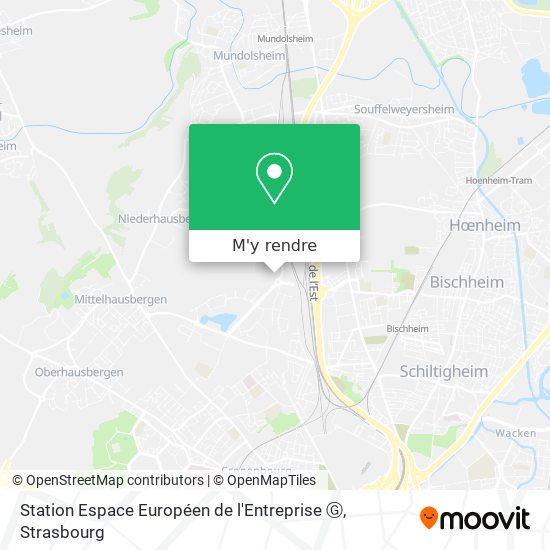 Station Espace Européen de l'Entreprise Ⓖ plan