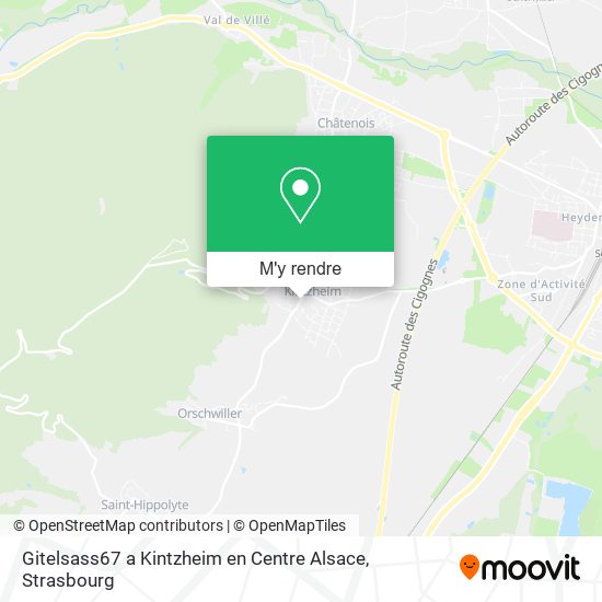 Gitelsass67 a Kintzheim en Centre Alsace plan