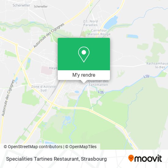 Specialities Tartines Restaurant plan