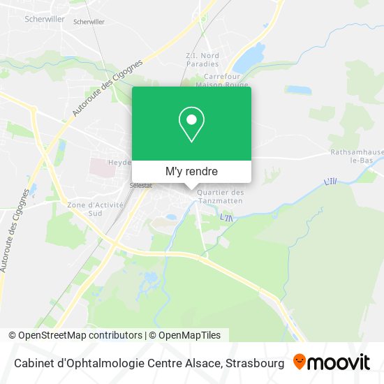 Cabinet d'Ophtalmologie Centre Alsace plan