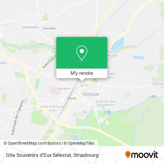 Gîte Souvenirs d'Eux Sélestat plan