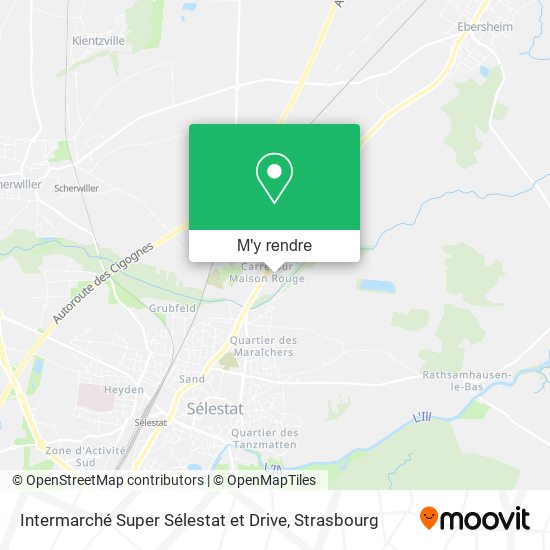 Intermarché Super Sélestat et Drive plan