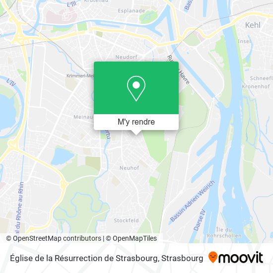 Église de la Résurrection de Strasbourg plan