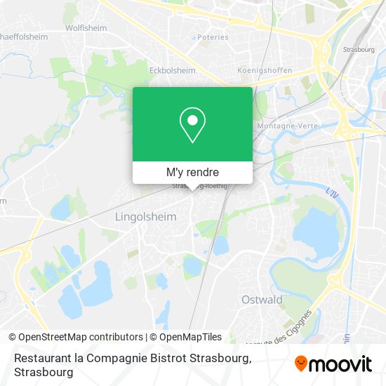 Restaurant la Compagnie Bistrot Strasbourg plan