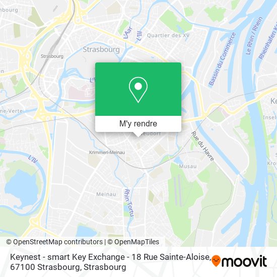 Keynest - smart Key Exchange - 18 Rue Sainte-Aloise, 67100 Strasbourg plan