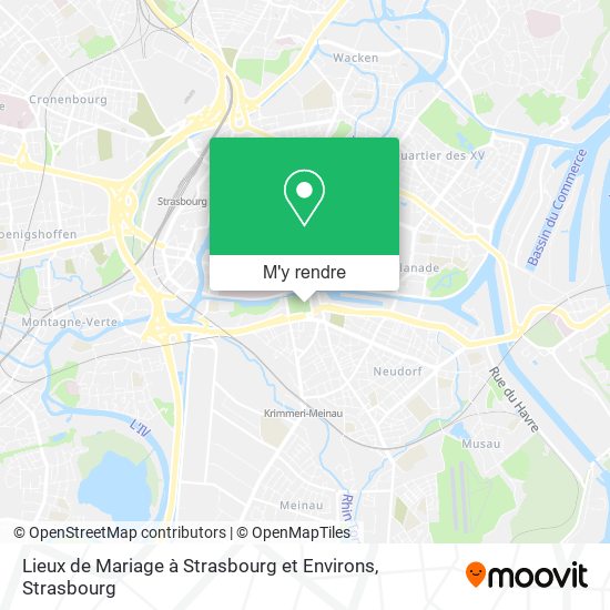 Lieux de Mariage à Strasbourg et Environs plan