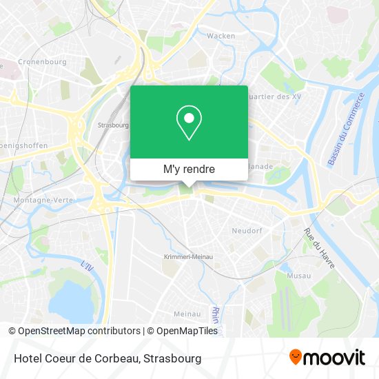 Hotel Coeur de Corbeau plan