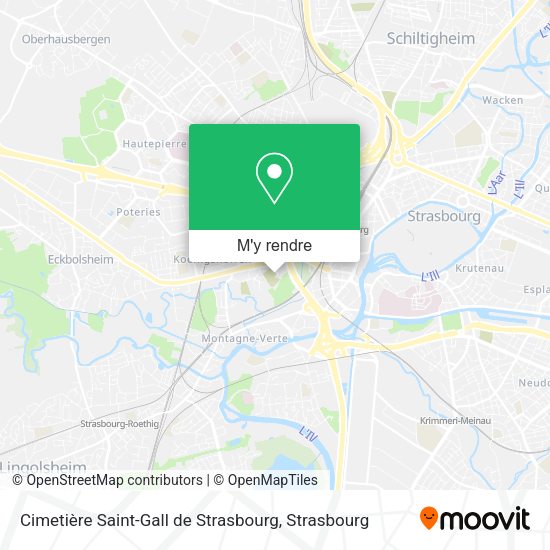 Cimetière Saint-Gall de Strasbourg plan