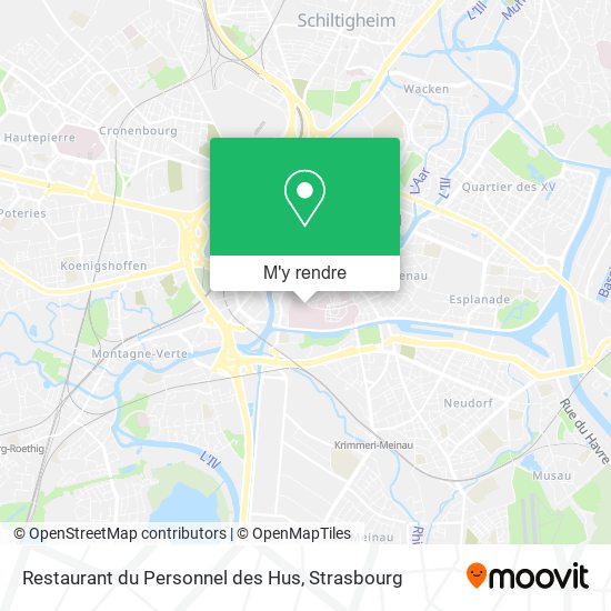 Restaurant du Personnel des Hus plan