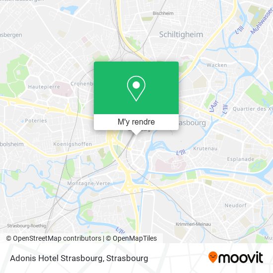 Adonis Hotel Strasbourg plan