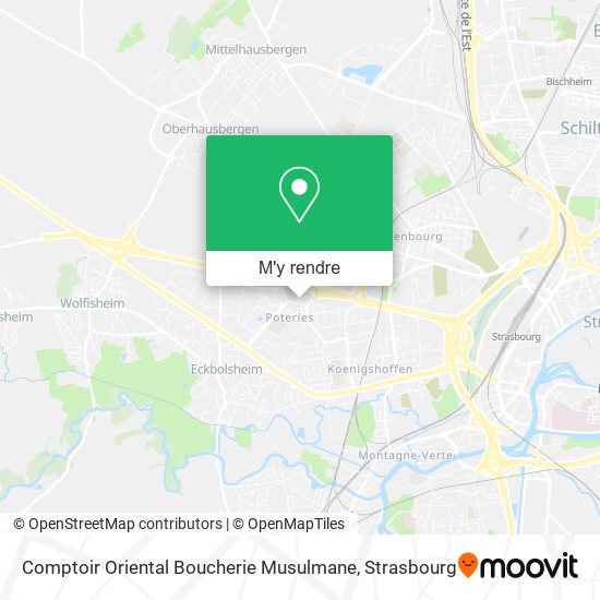 Comptoir Oriental Boucherie Musulmane plan