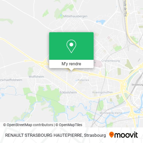 RENAULT STRASBOURG HAUTEPIERRE plan