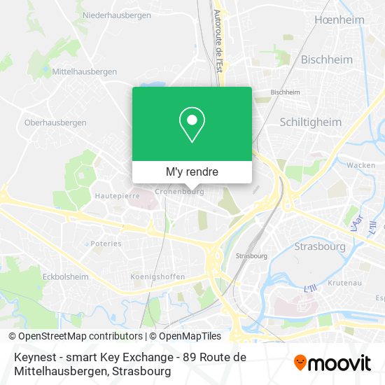 Keynest - smart Key Exchange - 89 Route de Mittelhausbergen plan