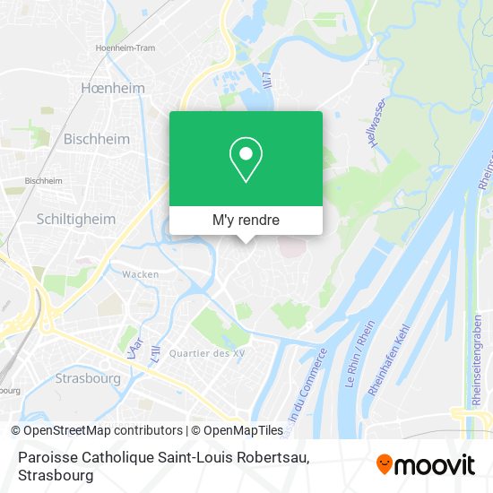 Paroisse Catholique Saint-Louis Robertsau plan