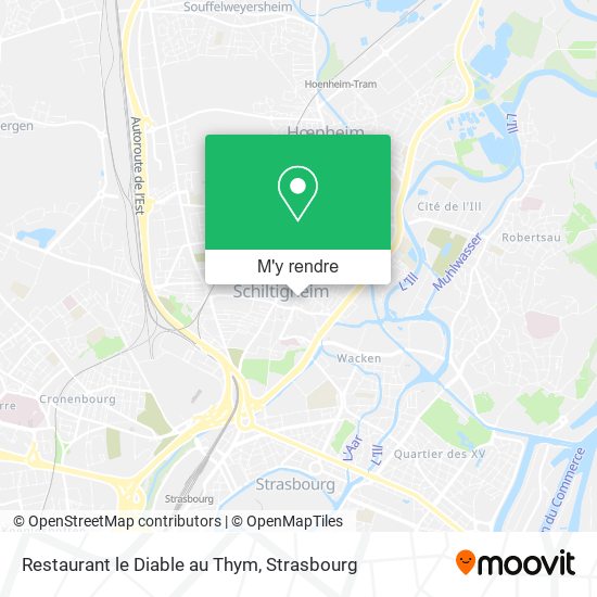 Restaurant le Diable au Thym plan