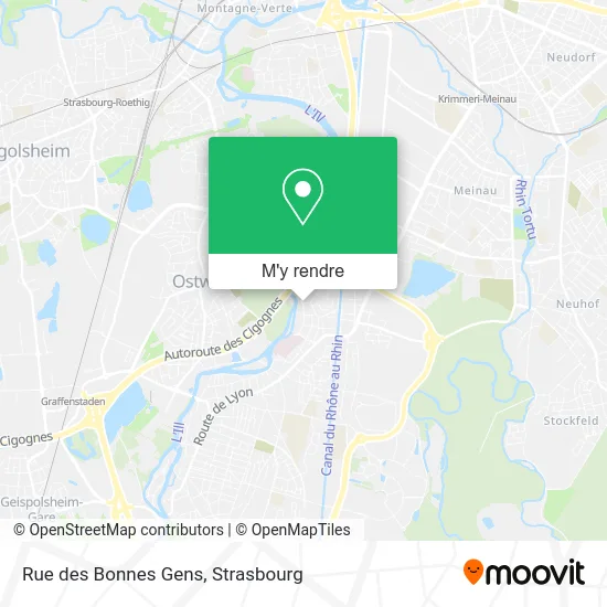 Rue des Bonnes Gens plan