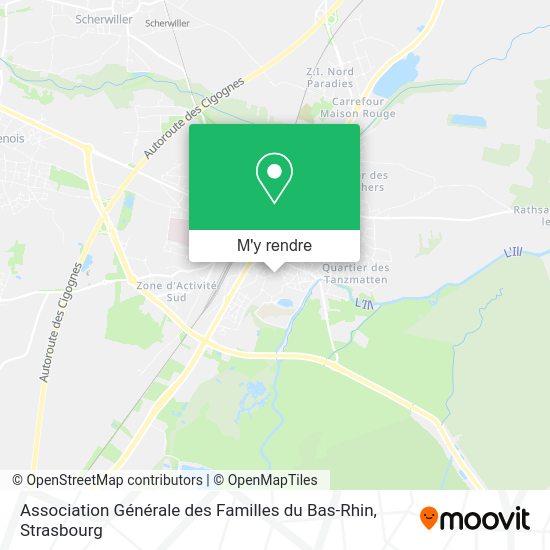 Association Générale des Familles du Bas-Rhin plan