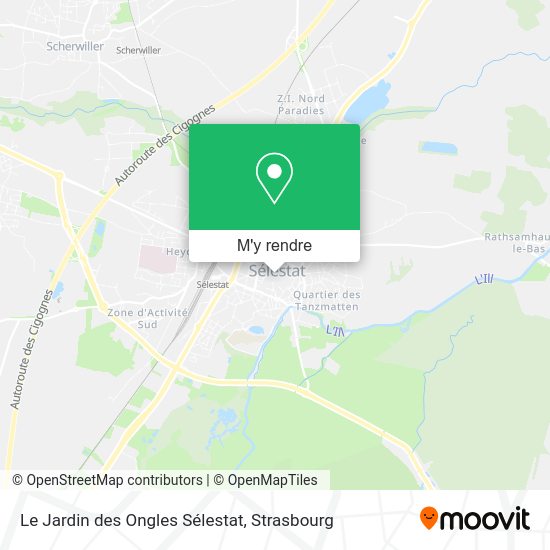 Le Jardin des Ongles Sélestat plan