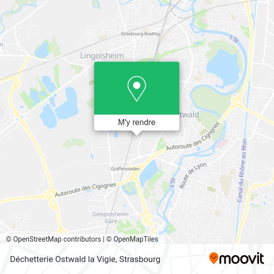Déchetterie Ostwald la Vigie plan