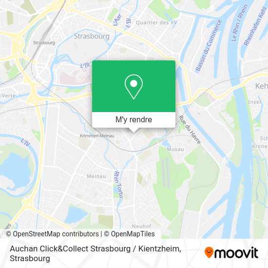 Auchan Click&Collect Strasbourg / Kientzheim plan