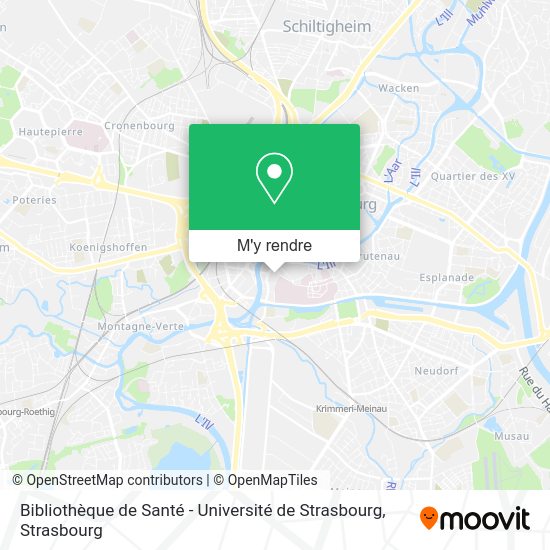 Bibliothèque de Santé - Université de Strasbourg plan