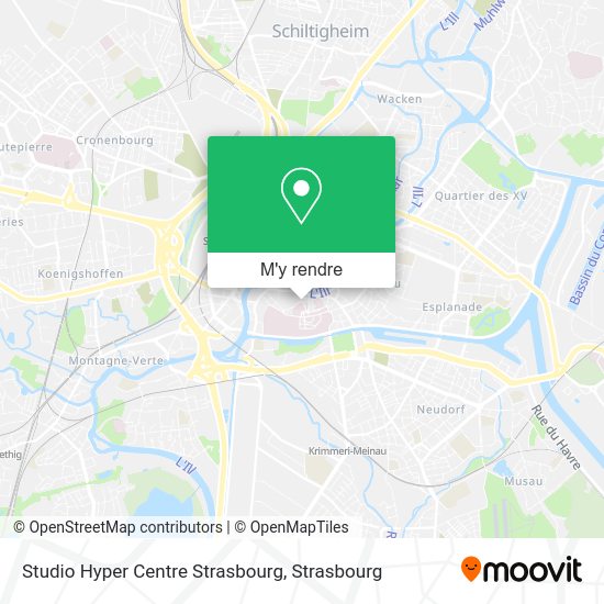 Studio Hyper Centre Strasbourg plan