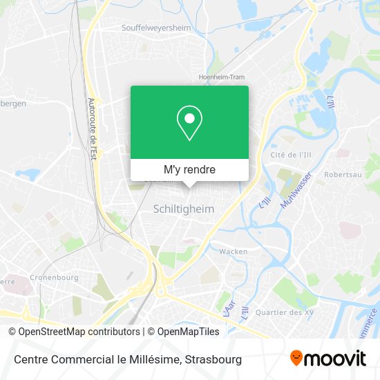 Centre Commercial le Millésime plan