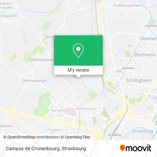 Campus de Cronenbourg plan