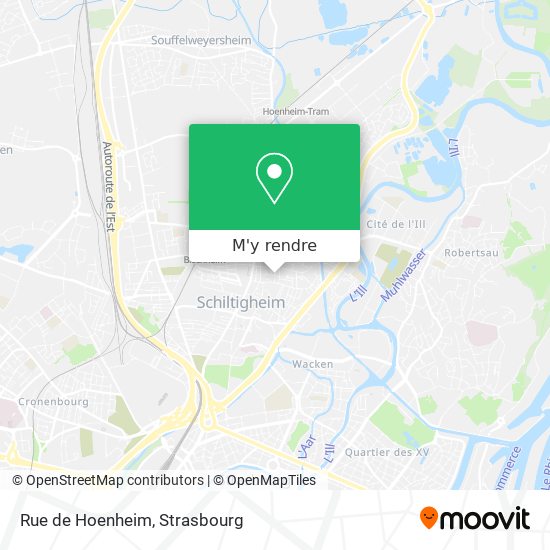 Rue de Hoenheim plan