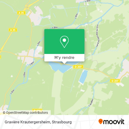 Gravière Krautergersheim plan