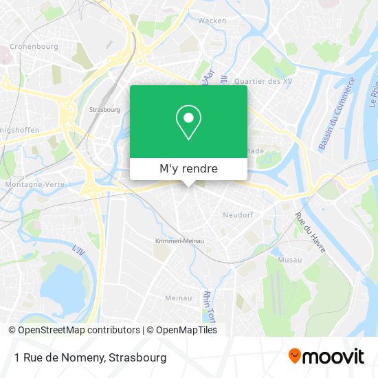 1 Rue de Nomeny plan