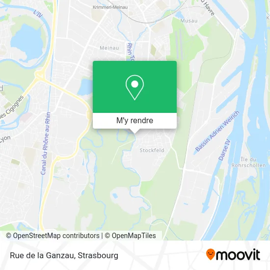 Rue de la Ganzau plan