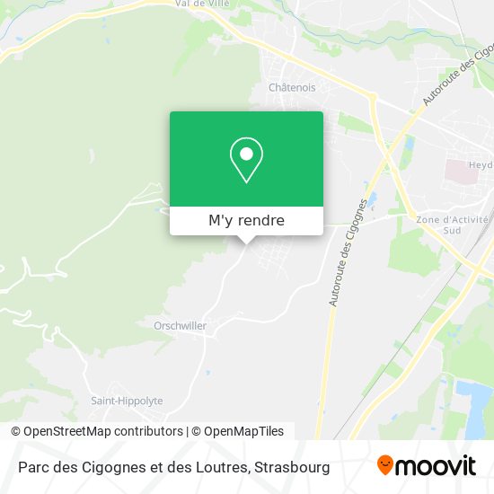 Parc des Cigognes et des Loutres plan