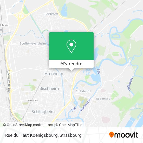 Rue du Haut Koenigsbourg plan