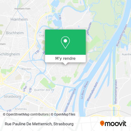 Rue Pauline De Metternich plan