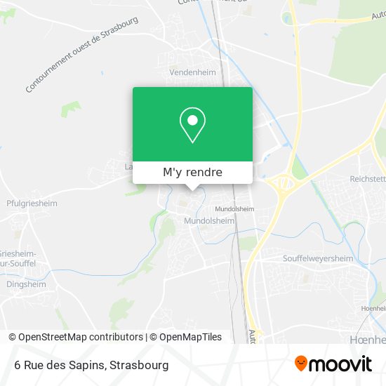 6 Rue des Sapins plan