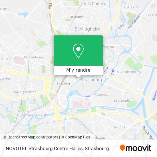 NOVOTEL Strasbourg Centre Halles plan