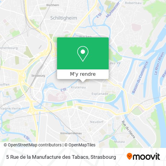 5 Rue de la Manufacture des Tabacs plan