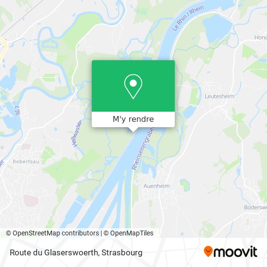 Route du Glaserswoerth plan