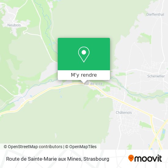 Route de Sainte-Marie aux Mines plan