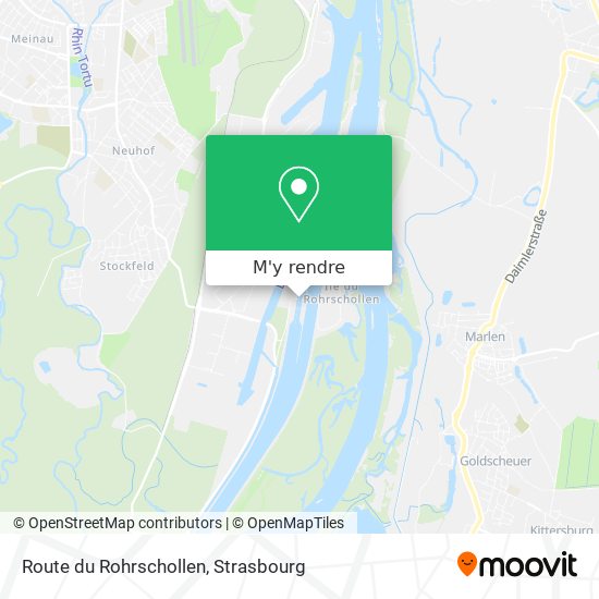 Route du Rohrschollen plan