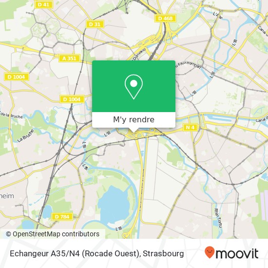 Echangeur A35 / N4 (Rocade Ouest) plan