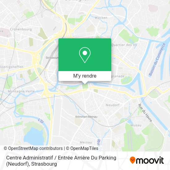 Centre Administratif / Entrée Arrière Du Parking (Neudorf) plan