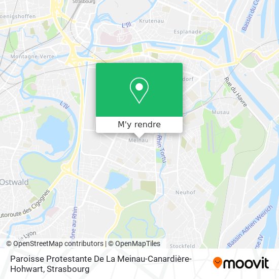 Paroisse Protestante De La Meinau-Canardière-Hohwart plan