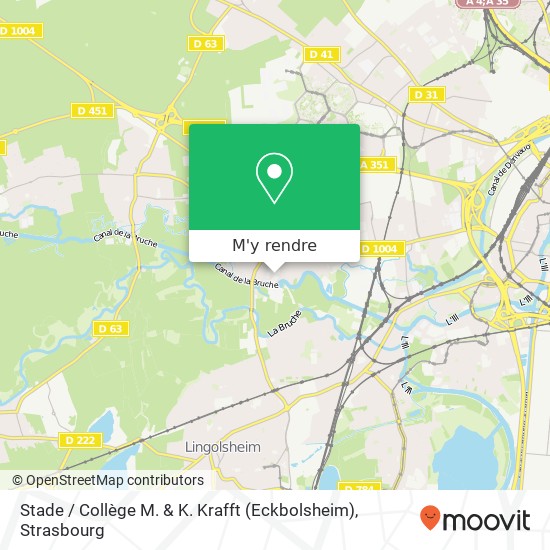 Stade / Collège M. & K. Krafft (Eckbolsheim) plan