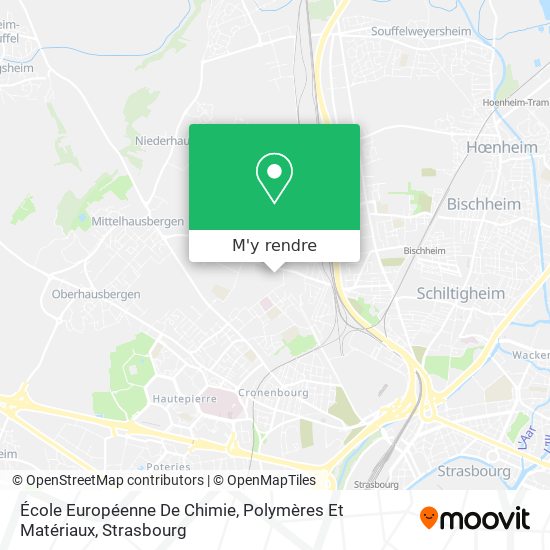 École Européenne De Chimie, Polymères Et Matériaux plan