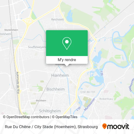 Rue Du Chêne / City Stade (Hoenheim) plan