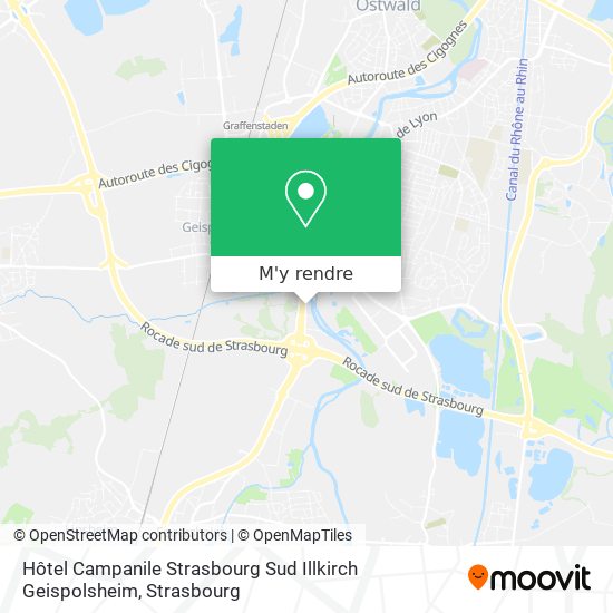 Hôtel Campanile Strasbourg Sud Illkirch Geispolsheim plan